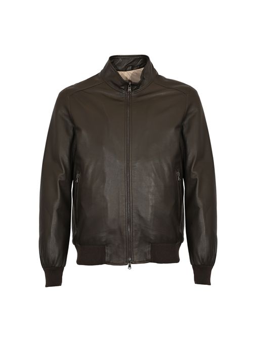 Bomber Dakota in pelle testa di moro BARBA NAPOLI | DAKOTA029